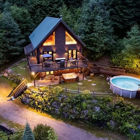 Le Courchevel Luxe Chalet - Private Pool - Jacuzzi - Ski Saint-Adolphe-d'Howard Extérieur photo