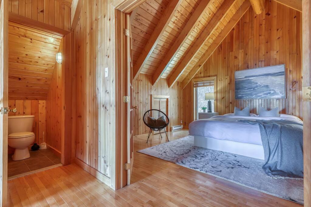 Le Courchevel Luxe Chalet - Private Pool - Jacuzzi - Ski Saint-Adolphe-d'Howard Extérieur photo