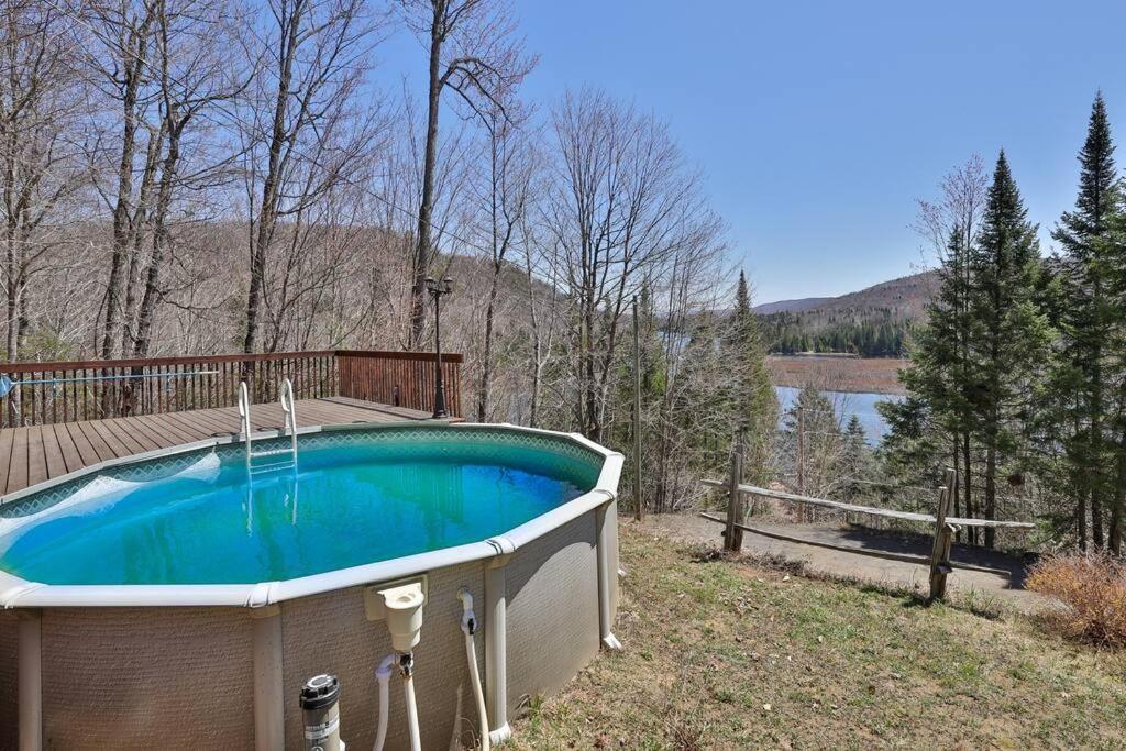 Le Courchevel Luxe Chalet - Private Pool - Jacuzzi - Ski Saint-Adolphe-d'Howard Extérieur photo